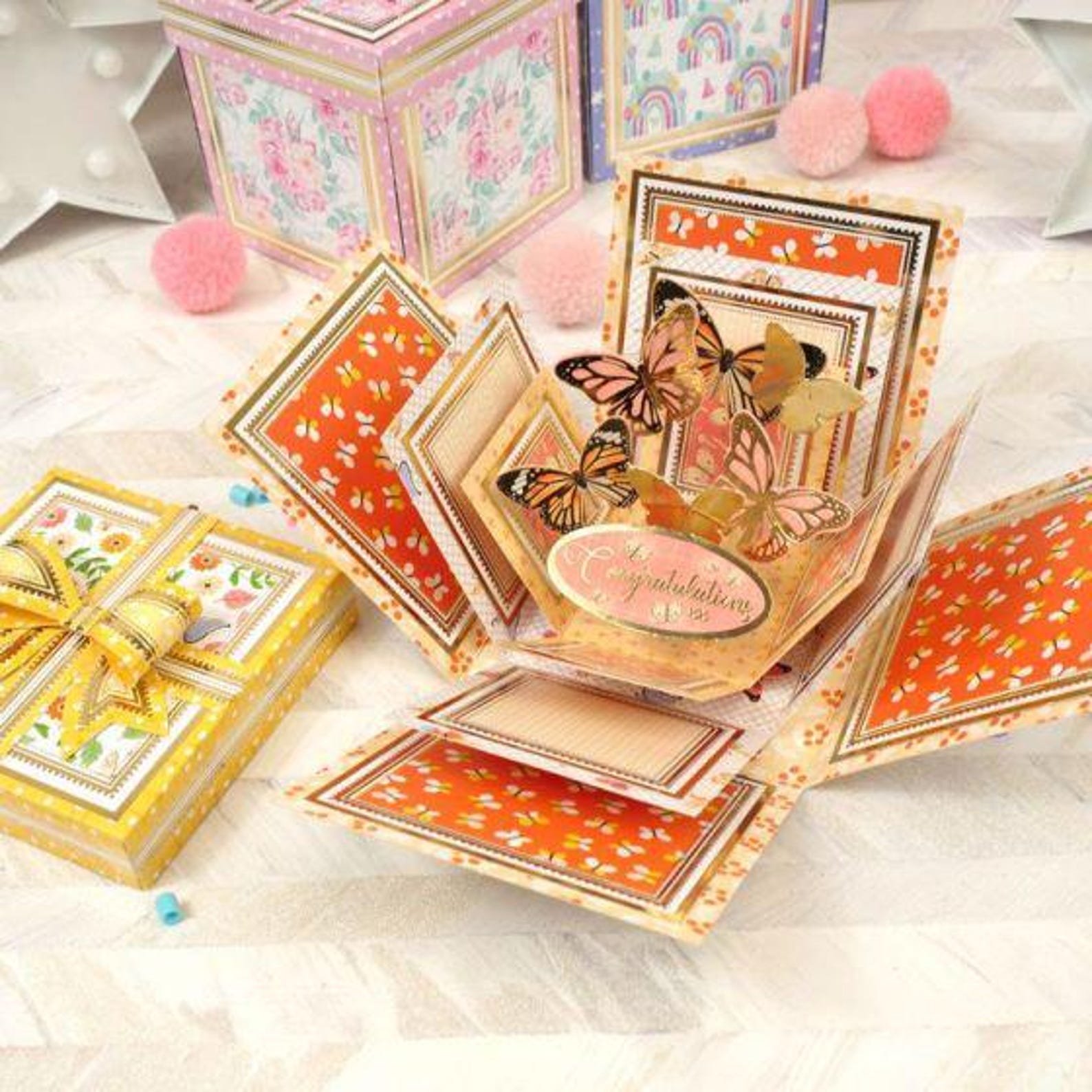 Hunkydory Crafts- Exploding Boxes Project Kit- Butterfly Box - Etsy