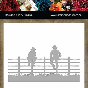 Paper Rose Dies-Men Sitting On Fence