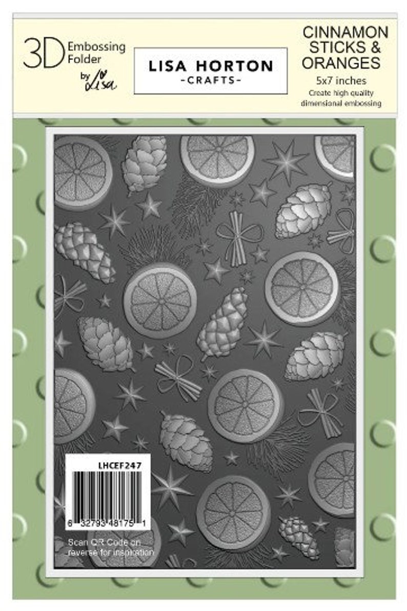 3D Embossing Folder For Card Making Pearls Fir Trees