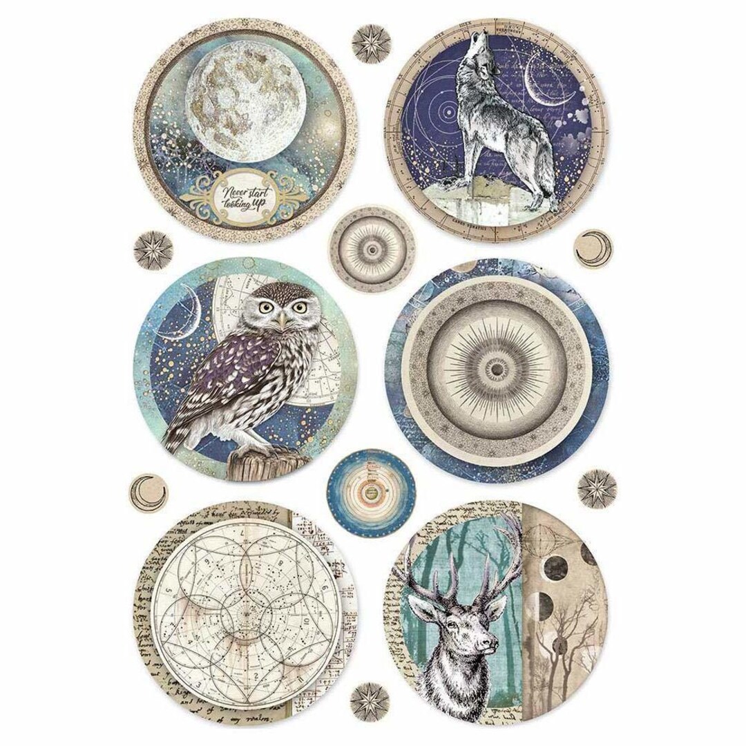 Stamperia Cosmos Sphere Rice Paper Stamperia - Etsy