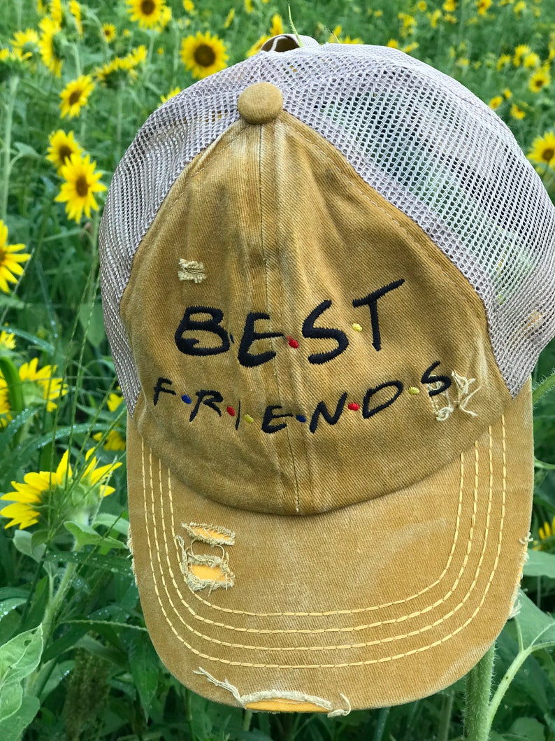 Best Friends Ball Cap Friends Baseball Cap Friends Criss Etsy
