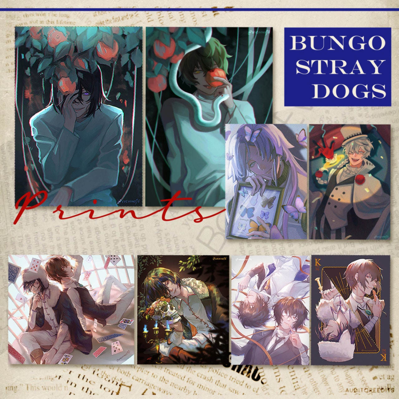 Bungo Stray Dogs Art Book, Bungo Strays Dogs Artbook