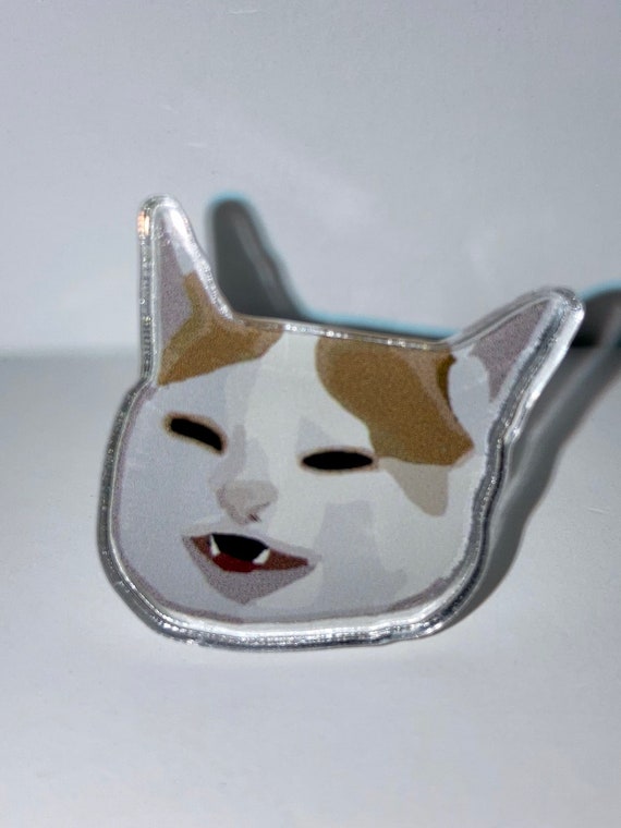 Angry Cat Meme Pin