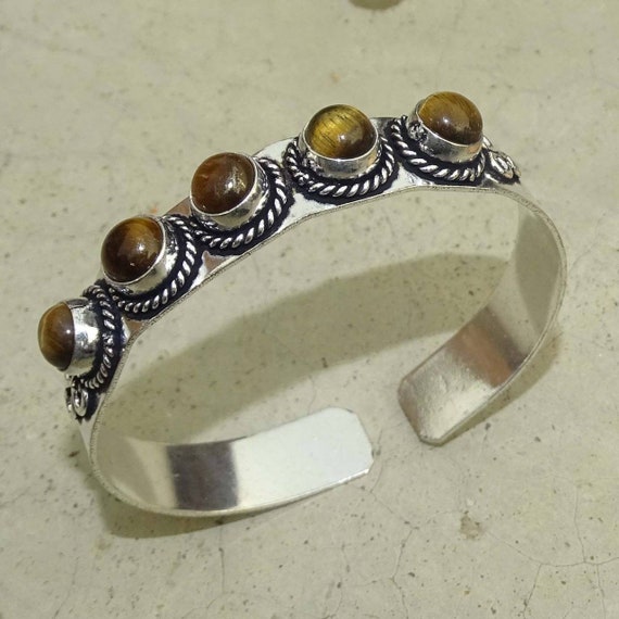 Golden Sunstone Sterling Silver Overlay 15 Grams Bangle//Bracelet Free Size Gift Jewelry Handmade Jewelry