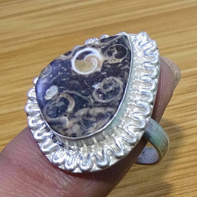 Jasper Rings Jasper Jewellery Jasper Stone Ring Jasper Handmade Ring Silver Plated Ring Gemstone Rings Size 8 US