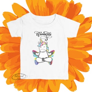 Namaste Unicorn Onesie® / Yoga Onesie® / Funny Baby Onesie® / Yoga Baby Clothes / Baby Boy Clothes / Baby Girl Clothes / Baby Shower Gift