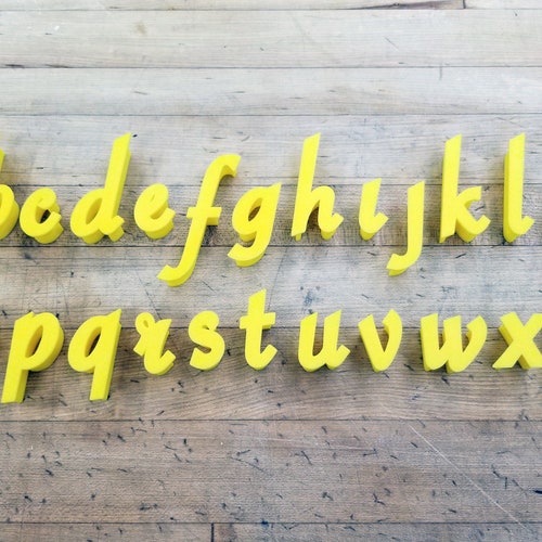 Cursive Lowercase Letter Stamp for Cookie Fondant Craft... Etsy