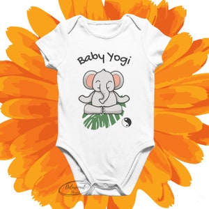 Baby Yoga / Elephant Baby Yogi Onesie® / Yoga Onesie® / Funny Baby Onesie® / Yoga Baby Clothes / Baby Yogi Onie / Baby Shower Gift