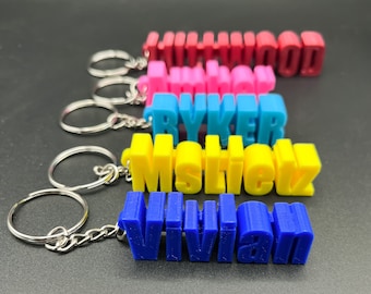 Personalized name Keychain / Personalized gift for mom / Personalised Keyring / Christmas Gift / tag name / custom name gifts /