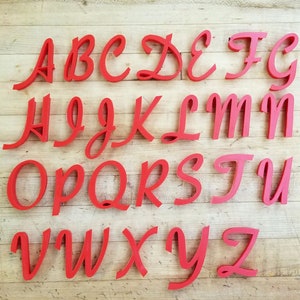 Cursive uppercase Letters Stamp for Cookie, Fondant, Craft...