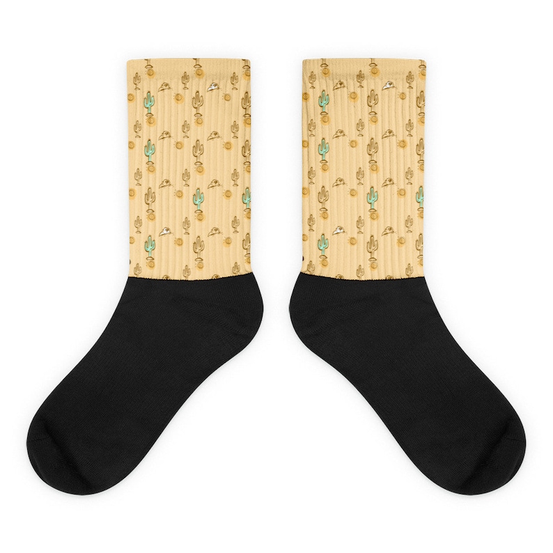 Socks summer cartoon bird desert