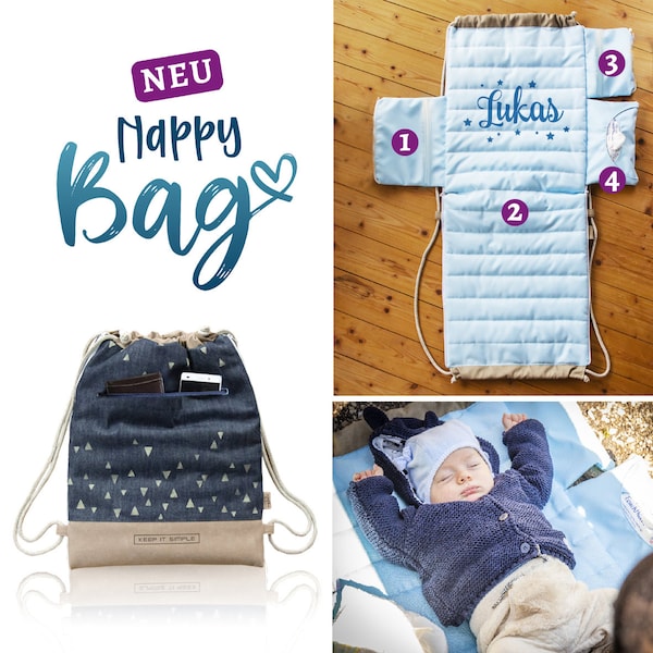 NAPPY-BAG sewing pattern including sewing instructions / EBook (German)