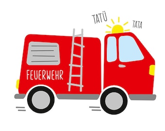 Plotter file "FIREFIGHTER CAR", SVG/DXF format