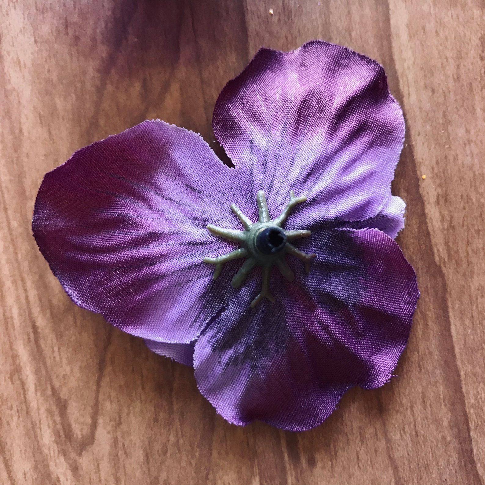 Silk Artificial Pansy Flower Heads Spring Summer Purple Etsy
