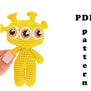 Amigurumi pattern for beginner Crochet mini alien