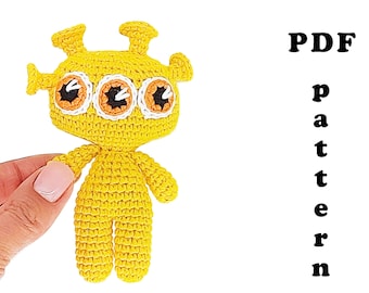 Amigurumi pattern for beginner Crochet mini alien
