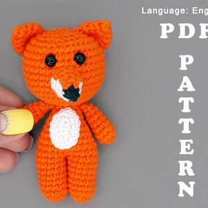 Amigurumi pattern for beginner Crochet mini fox