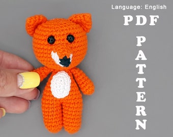 Amigurumi pattern for beginner Crochet mini fox