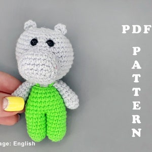 Amigurumi pattern for beginner Crochet hippo