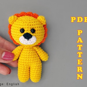Crochet tiny lion Amigurumi pattern for beginner