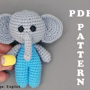 Amigurumi pattern Crochet mini elephant