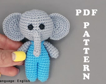 Amigurumi pattern Crochet mini elephant