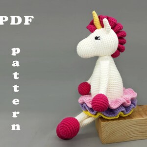 Crochet unicorn Amigurumi pattern for beginners