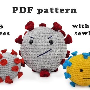 Beginner amigurumi pattern Crochet plush stress ball