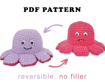 Reversible octopus Beginner amigurumi pattern