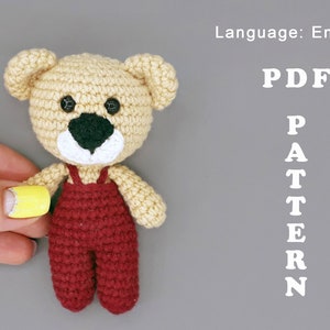 Amigurumi pattern for beginner Crochet mini bear