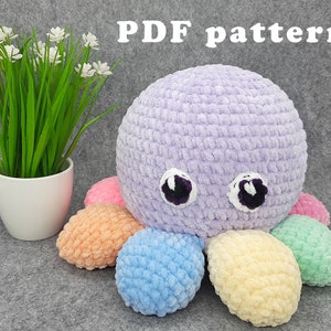 Crochet octopus Amigurumi pattern for beginner