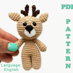 Beginner amigurumi pattern Crochet mini deer