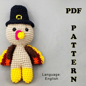 Thanksgiving turkey Amigurumi pattern for beginner