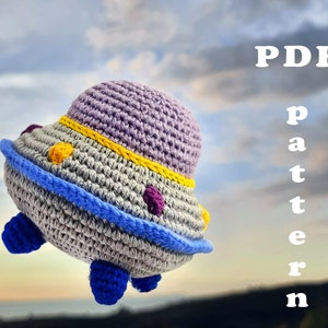 Crochet UFO Beginner amigurumi pattern