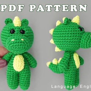 Amigurumi pattern for beginner Crochet dinosaur