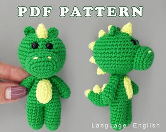 Amigurumi pattern for beginner Crochet dinosaur