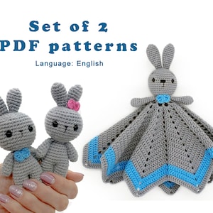 Amigurumi Schnittmuster Häschen lovey Decke + Spielzeug