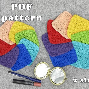 Reusable cotton face pads Crochet pattern for beginner. 2 sizes. Zero waste living