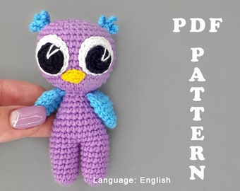 Amigurumi pattern for beginner Crochet mini owl