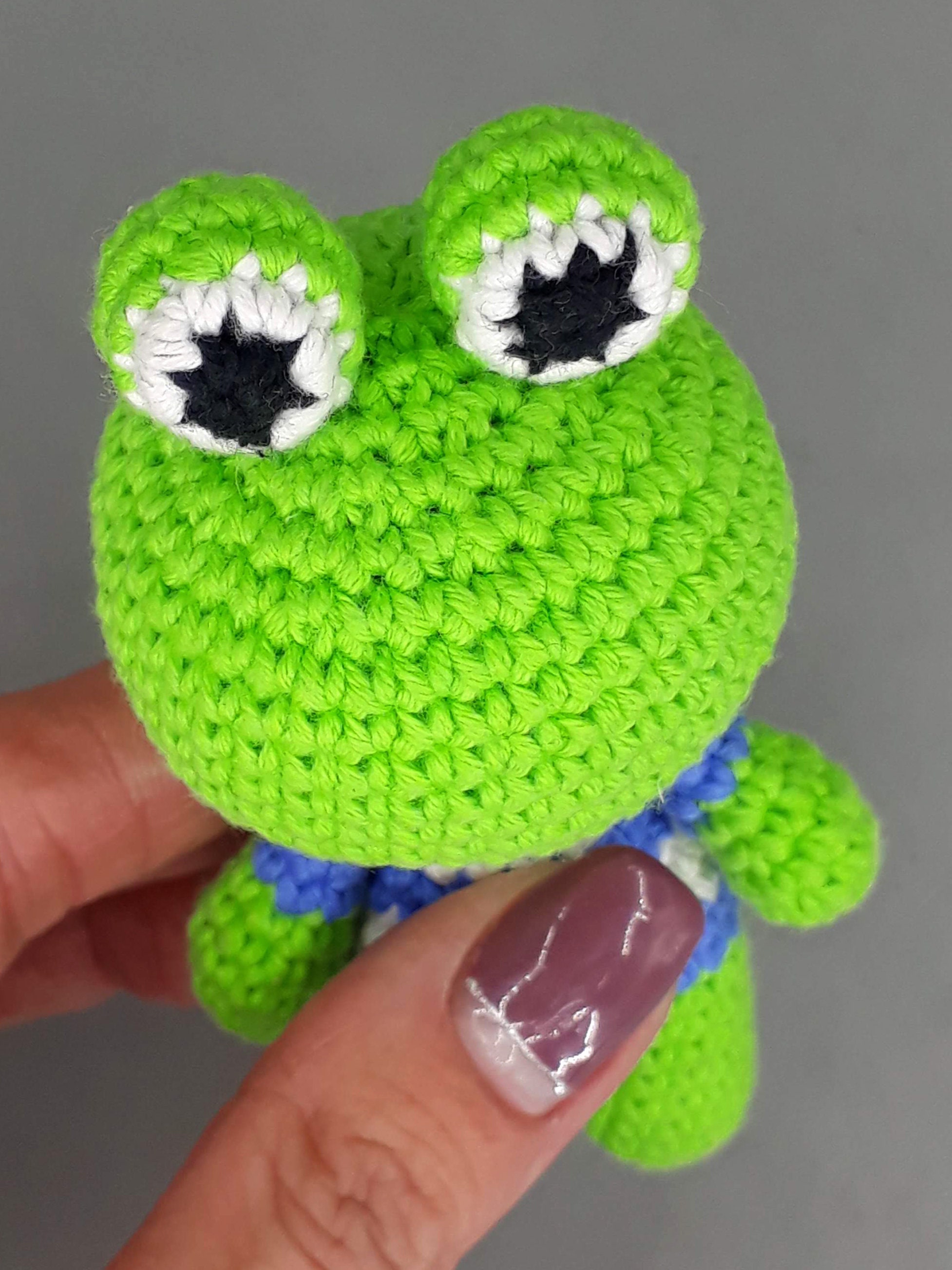 Amigurumi frog Crochet PDF pattern for beginner Plush stuffed Etsy