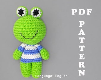 Amigurumi pattern for beginner Crochet frog