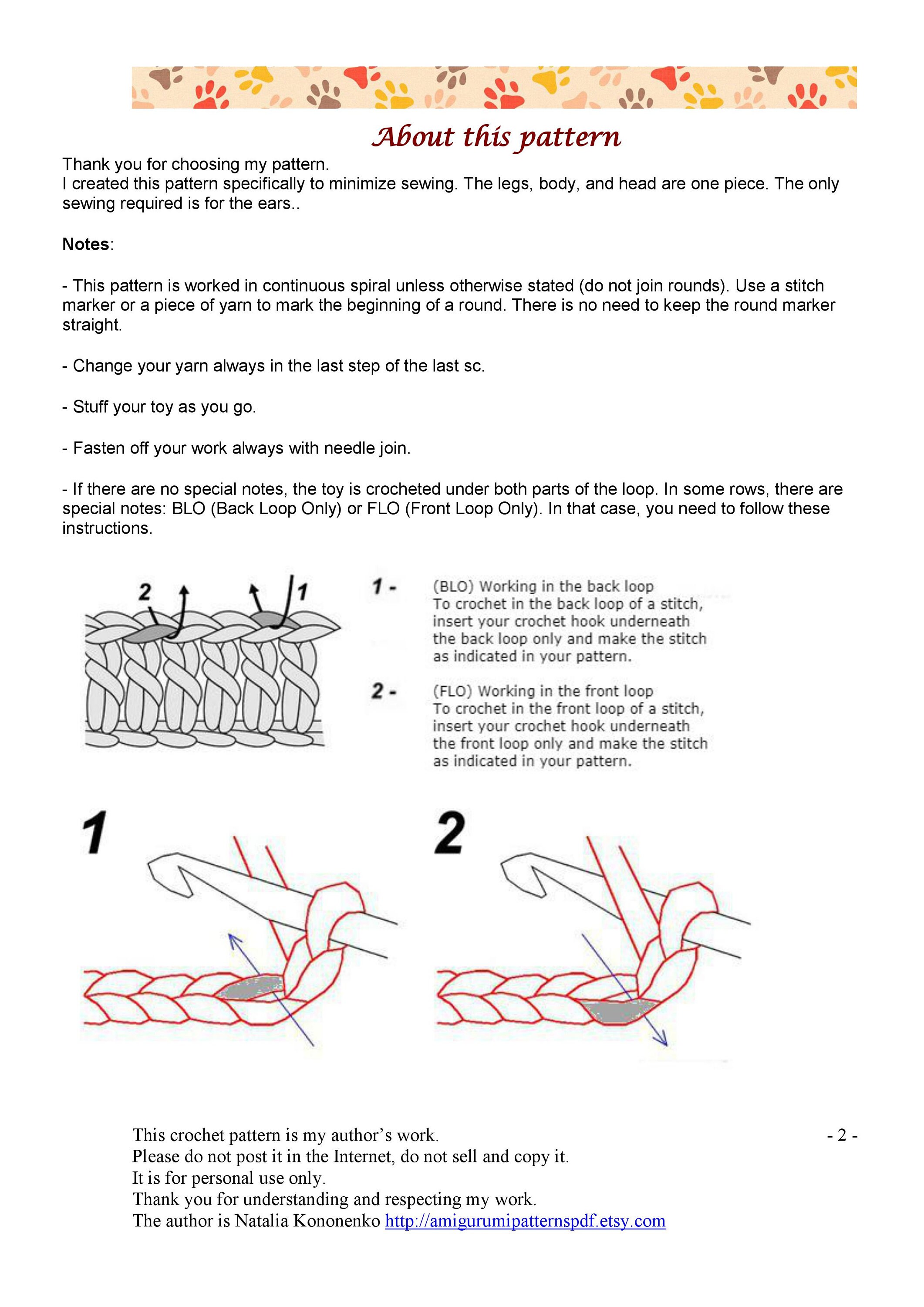 Amigurumi PDF pattern for beginner Crochet bear DIY photo Etsy
