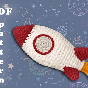 Beginner amigurumi pattern Space rocket