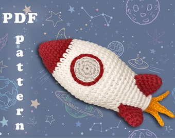 Beginner amigurumi pattern Space rocket