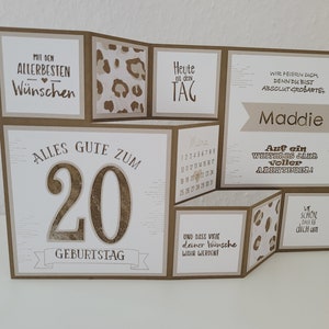 Große Faltkarte "Du bist großartig" zum Geburtstag, personalisierbar