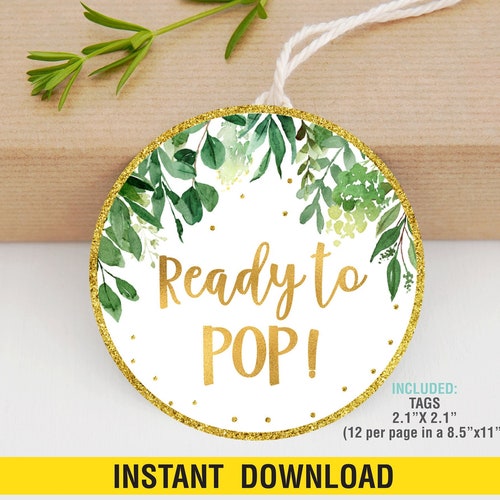 Ready to POP Safari Labels Printable Ready to Pop Favor - Etsy