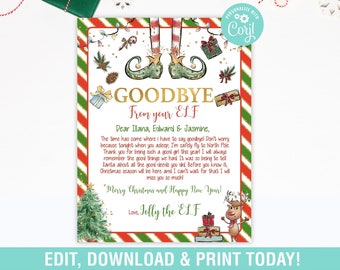 Elf Goodbye Letter | Etsy