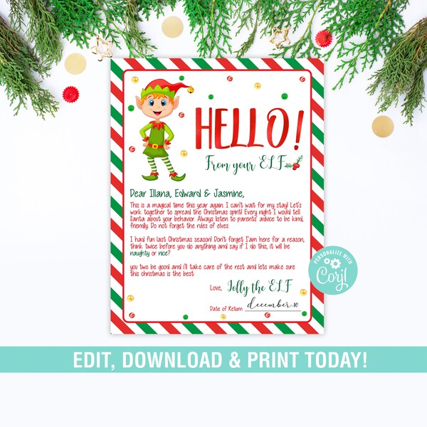 Elf Quarantine Letter - Etsy