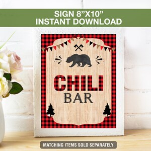 Please Don't Feed the Bears Sign PRINTABLE, Lumberjack Party Decor Sign ...
