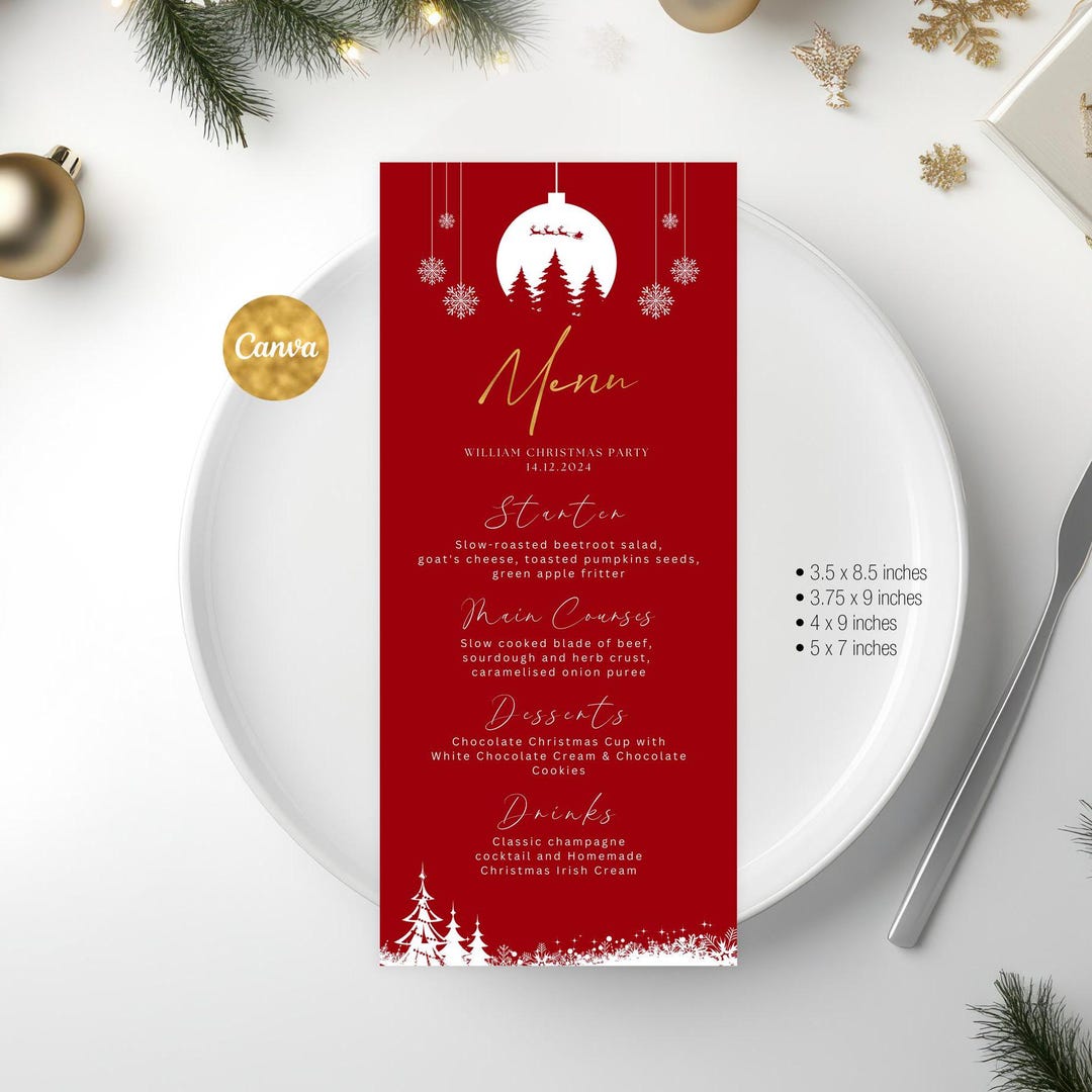 Good menu for christmas party